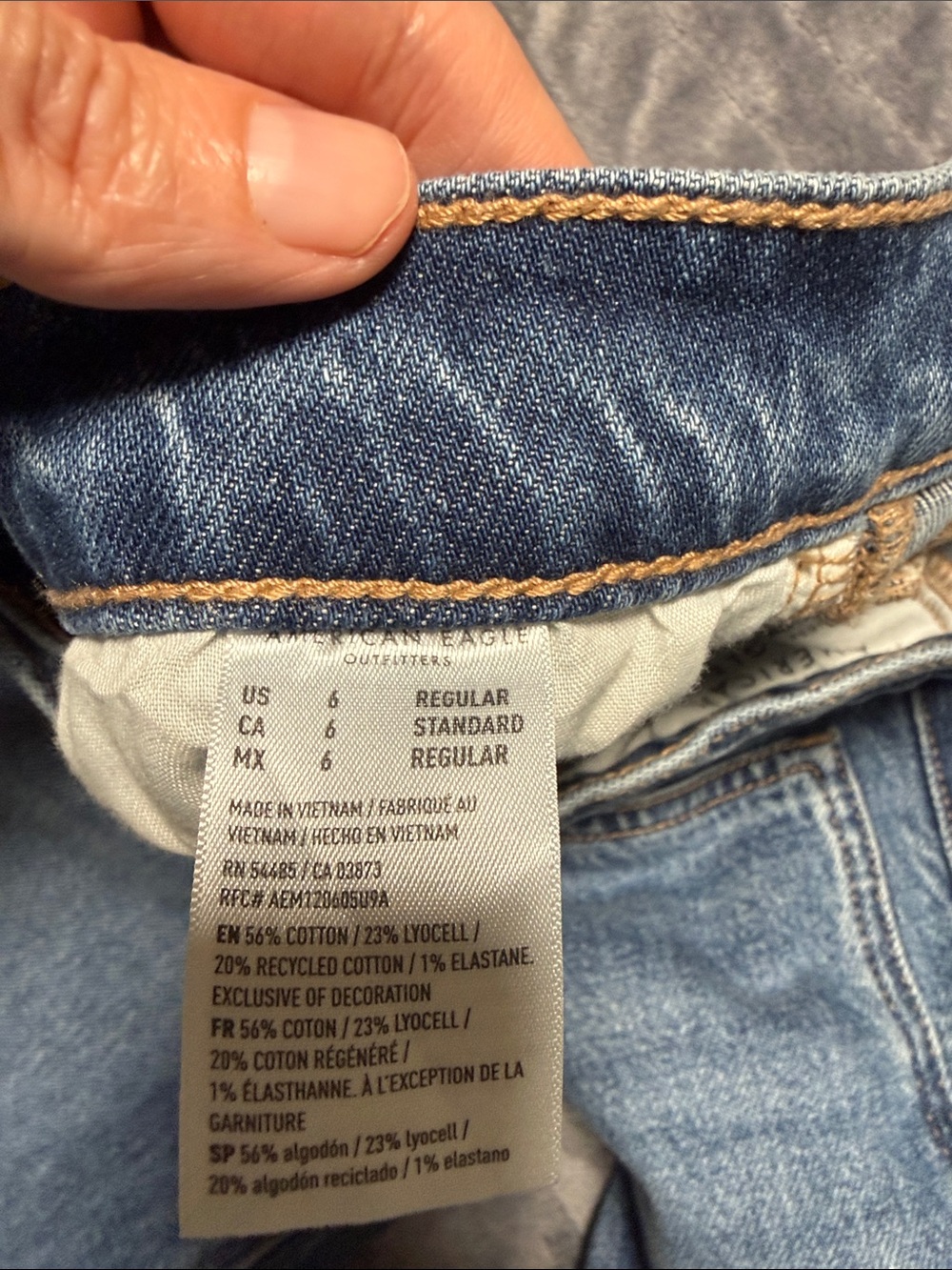 American Eagle stovepipe jeans size 6 regular excellent - Picture 2 of 6